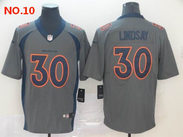 Men's Denver Broncos 30 Phillip Lindsay Jersey NO.10 ;